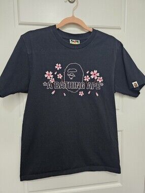 Bape Sakura A Bathing Ape Tee Black Size S.
